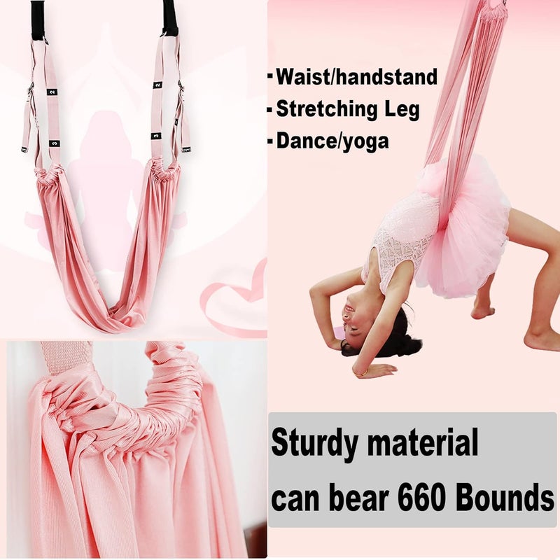 tchrules Leg Stretcher Strap, Backbend Training Belt with Door Anchor, Flexibility Trainer Stretching Equipment Assist Stretch Strap for Fitness Gymnastics Dance Aerial Yoga Ballet - Image 2